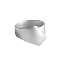 Plata de ley 925 Anillo de dedo Cuff, Irregular, Joyería & ajustable & para mujer, 13mm, 6mm, 16.9mm, tamaño:6.5, Vendido por UD