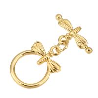 Brass Toggle Clasp gold color plated Sold By Lot