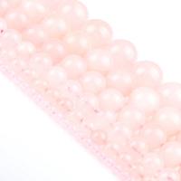 Natuurlijke Rose Quartz parels, Rozenkwarts, Ronde, gepolijst, DIY, roze, Per verkocht 39 cm Strand