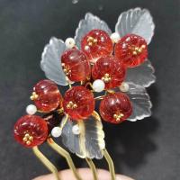 Cristal de murano DIY Fornituras para Accesorios para el cabello, Flor, Bricolaje, más colores para la opción, 14x14mm, Vendido por UD