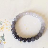 Gemstone Bracciali, Hetian Jade, unisex, 7x8mm, Venduto da filo