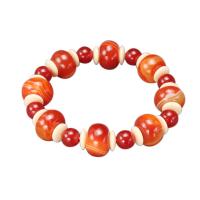 Red Achát karkötők, Vörös achát, egynemű, Naponta eladott Kb 9.06 inch Strand