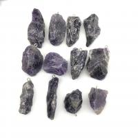 Amethyst Anhänger, mit Eisen, Klumpen, poliert, violett, 17-24mm, verkauft von PC