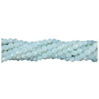 Blue kalcedon Perla, Krug, uglađen, Star Cut Faceted & možete DIY, plav, 8mm, Prodano Per 38 cm Strand