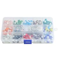 Lampwork Sieraden vinden Set, handgemaakt, multi-gekleurde, 10x13mm, 120pC's/box, Verkocht door box