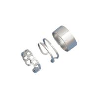 Cink Alloy Ring Set, Cink ötvözet, három darab & divat ékszerek & a nő, több színt a választás, Által értékesített Set