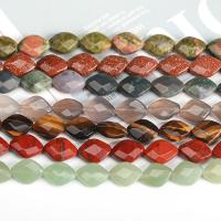 Mišrios Gemstone beads, Brangakmenis, Rombas, poliruotas, įvairios medžiagos pasirinkimas & briaunotas, daugiau spalvų pasirinkimas, 10x12x5mm, Apytiksliai 16kompiuteriai/Strand, Parduota už Apytiksliai 7.55 Inch Strand