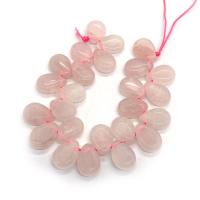 Natuurlijke Rose Quartz parels, Rozenkwarts, Traan, DIY, roze, 10x14mm, Per verkocht 38 cm Strand