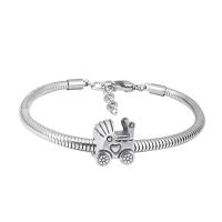 Bracelet European , Acier inoxydable 316, unisexe, plus de couleurs à choisir, Longueur 7.5 pouce, Vendu par PC