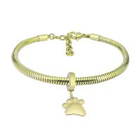 Bracciale European, 316 acciaio inox, With Pendant & unisex, nessuno, Lunghezza 7.5 pollice, Venduto da PC