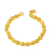 Messing Armbanden, gold plated, mode sieraden, gouden, Lengte 18 cm, Verkocht door PC