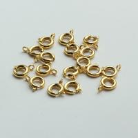 Brass Spring Ring Clasp plated DIY nickel lead & cadmium free 6mm Sold By PC