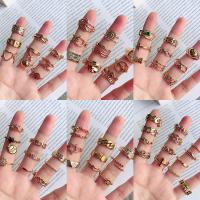 Zinklegierung Fingerring , plattiert, zufällig gesendet & Einstellbar & Modeschmuck & für Frau, 10PCs/Menge, verkauft von Menge