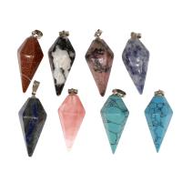 Gemstone Pendants Jewelry Brass with Gemstone Sold By PC