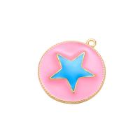 Brass Jewelry Pendants Star plated fashion jewelry & enamel nickel lead & cadmium free Sold By PC