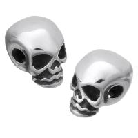 Stainless Steel Beads Skull original color Approx 2mm Sold By Lot