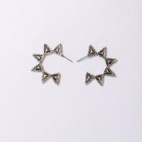 Sinc Alloy Earring Graí, gunna dubh plátáilte, jewelry faisin, dubh, Díolta De réir Péire