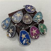 Resina-Pendant, resina, with Stelle marine & conchiglia & resina strass, Irregolare, nessuno,  30-38x41-58mm, Venduto da PC