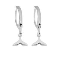 Stainless Steel Lever Terug Earring, 316 Roestvrij staal, voor vrouw, zilver, 8-15mm, Verkocht door PC