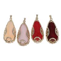 Gemstone Pendants Jewelry Brass with Gemstone Sold By PC