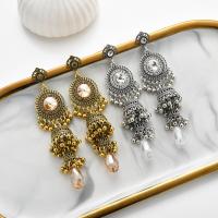 Fashion Fringe Oorbellen, Zinc Alloy, plated, mode sieraden & voor vrouw, meer kleuren voor de keuze, 90x25mm, Verkocht door pair