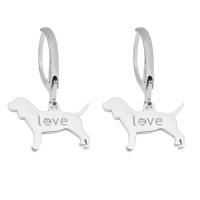 Stainless Steel Lever Terug Earring, 316 Roestvrij staal, voor vrouw & met strass, meer kleuren voor de keuze, 8-15mm, Verkocht door PC