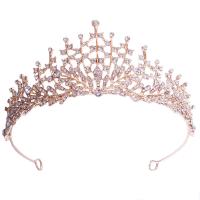 Tiara's, Zinc Alloy, plated, voor vrouw & met strass & hol, meer kleuren voor de keuze, nikkel, lood en cadmium vrij, 165x55mm, Verkocht door PC