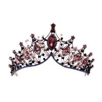 Tiaras, Cinko lydinys, su Krištolas, padengtą, moters & su Kalnų krištolas & tuščiaviduris, daugiau spalvų pasirinkimas, nikelio, švino ir kadmio nemokamai, 160x85mm, Pardavė PC