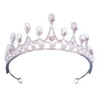 Tiaras, liga de zinco, with Concha de resina, banhado, para mulher & com strass & vazio, Mais cores pare escolha, níquel, chumbo e cádmio livre, 154x67mm, vendido por PC