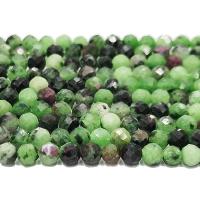 Ruby i Zoisite Bead, Runde, poleret, du kan DIY & facetteret, blandede farver, Solgt Per 38 cm Strand