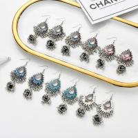 Fashion Fringe Earrings Zinc Alloy plated fashion jewelry & for woman & enamel Sold By Pair