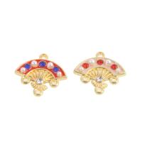 Zinc Alloy Connector enamel & with rhinestone Sold By Bag