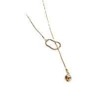 Zinklegering halskettingen, Zinc Alloy, gold plated, goud, nikkel, lood en cadmium vrij, 7mm, Per verkocht Ca 25.6 inch Strand