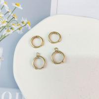 Messing Huggie Hoop Earring zoeken, gold plated, verschillende stijlen voor de keuze, 12mm, Verkocht door PC