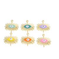 Zinc Alloy Enamel Pendants evil eye pattern Sold By Bag