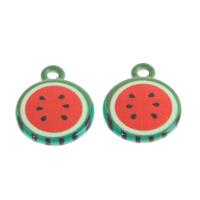 Harts Pendant, Vattenmelon, blandade färger, 20x17x2mm, 100PC/Bag, Säljs av Bag