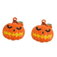 Art- und Weisehalloween-Anhänger, Kunststoff, Kürbis, Halloween Schmuck & Emaille, gemischte Farben, 30x23x5mm, 100PCs/Tasche, verkauft von Tasche