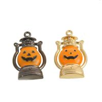 Fashion Halloween vedhæng, Zinc Alloy, Græskar, Halloween smykker gave & emalje, flere farver til valg, 30x17x4mm, 100pc'er/Bag, Solgt af Bag