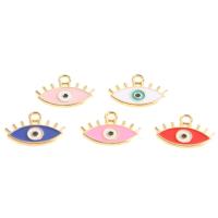 Zinc Alloy émail Pendants, alliage de zinc, œil, motif de mauvais œil, plus de couleurs à choisir, 16x20x3mm, 100PC/sac, Vendu par sac