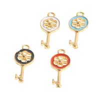 Zinklegering Key Hangers, Zinc Alloy, Sleutel, glazuur, meer kleuren voor de keuze, 23x10x2mm, 100pC's/Bag, Verkocht door Bag