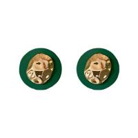 Lo zinco in lega Stud Earring, lega in zinco, with acrilico, 925 Thailandia argento sterling Inserisci, gioielli di moda & per la donna, nessuno, 28x28mm, Venduto da coppia