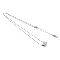 Stainless Steel Jewelry Necklace Unisex silver color Length 45 cm Sold By PC