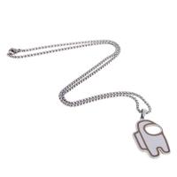 Jewelry Cruach dhosmálta muince, unisex, airgid, 37x26x1mm, Fad 45 cm, Díolta De réir PC