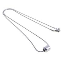 Stainless Steel smycken halsband, ROSTFRITT STÅL, Unisex, silver, 10x8x8mm, Längd 45 cm, Säljs av PC