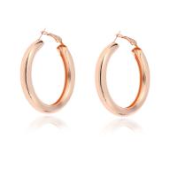 Zinc Alloy Hoop Earring, forgyldt, mode smykker & for kvinde, flere farver til valg, 50x50mm, Solgt af par