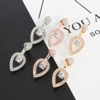 Ear Jackets Zinc Alloy plated fashion jewelry & for woman & with rhinestone Sold By Pair