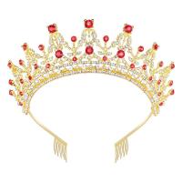 Tiara's, Zinc Alloy, plated, verschillende stijlen voor de keuze & voor vrouw & met strass, nikkel, lood en cadmium vrij, 160x55mm, Verkocht door PC