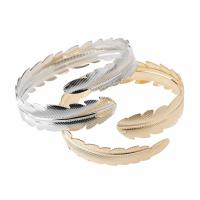 Zinc Alloy Cuff Bangle, forgyldt, mode smykker & for kvinde, flere farver til valg, 75x15mm, Solgt af PC