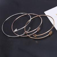 Zinc Alloy Cuff Bangle, forgyldt, mode smykker & for kvinde, flere farver til valg, 65mm, Solgt af PC