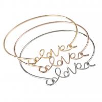 Zinc Alloy Bangle, forgyldt, mode smykker & for kvinde, flere farver til valg, 65mm, Solgt af PC